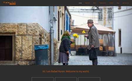 Rafi Koren: אתר תדמית לצלם המעולה רפי קורן.
האתר עוצב בצבעי המותג, וכולל הרשמה לקורסים, עבודה עם דפים דינמיים, בלוג ועוד.