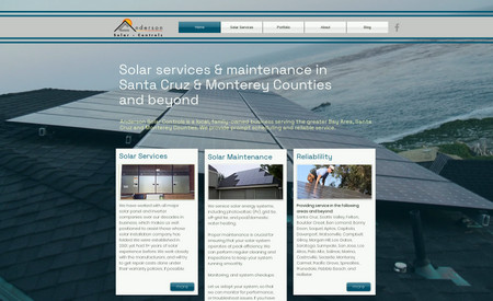 Anderson Solar: Designed and built site in Wix
Migrated client off of Wordpress