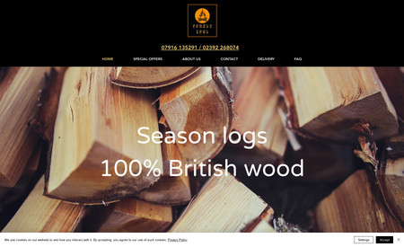 Forest Logs: Full website design and SEO work
