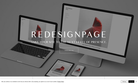 REDESIGNPAGE: Portfolio Website EditorX