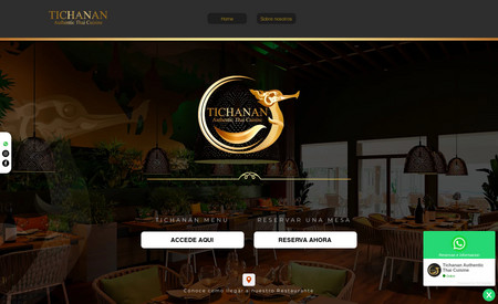 Tichanan Tahi Food: A Thai Cuisine style restaurant website