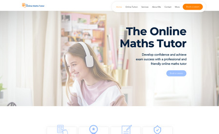 TheOnlineMathsTutor: Fresh and modern website for a maths tutor