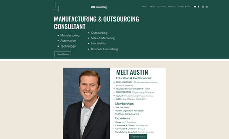 Austin Laramore - Classic Website: Entrepreneur Site with 3 - 5 pages of content