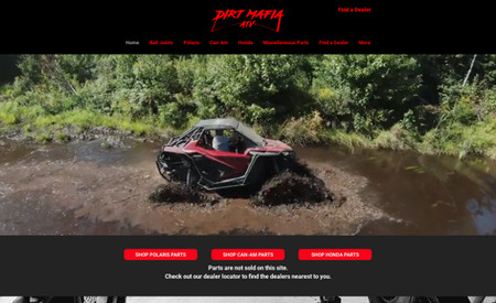 dirtmafiaatv: Supplier ATV part store. Set up SEO, products, logo, entire website, store map, and photo adjustments. Photos were not of great quality though.