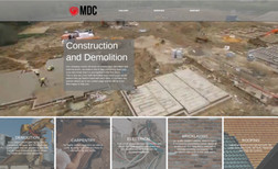 MDC Created a landing page for demolition and construc...