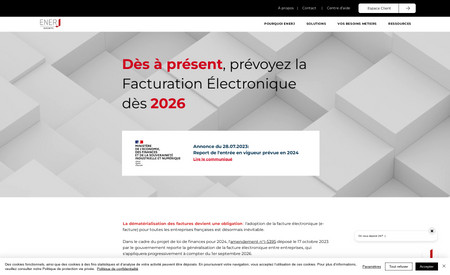 EnerJ France: Leader francais de la dématérialisation de factures éléctronique et de l'archivage numérique à valeur probante