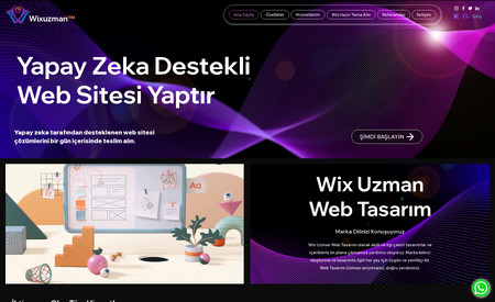 Wix Uzman Web Tasarım: "Wixuzman Web Tasarım" Kişisel Portfolyo sayfam. İleri düzey web tasarım ve kodlama desteği yanında sektörel olarak hazırlanmış özel wix hazır site temaları da satın alabilirsiniz.