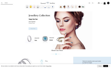 Diamond Jewellery: I have created all websites. It is a website from the economy project, This website design is for multiply sales. The first client for this website project is Diamond Jewellery. Economy Website projects cost £400... Time to create from 3 months up to 6 months 