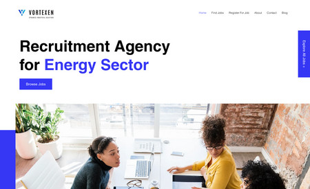 Vortexen: Job Application Website for Energy Sector in Dubai