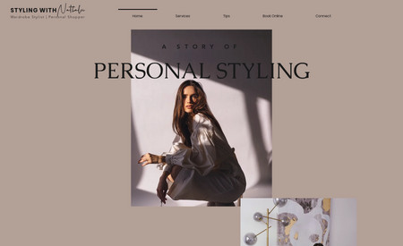 Styling with Nathalie: What would suit a personal stylist? A magazine-styled website. Take a look!