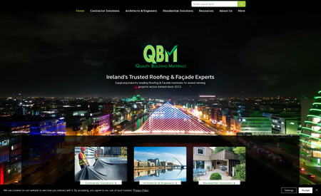 Quality Building Materials: Quite a big migration from a Wordpress site. Large CMS integration and Dark Theme