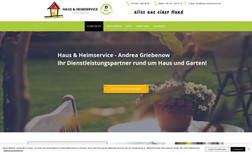hausservice Webseite für einen Haus- und Heimservice-Dienstlei...