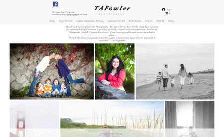 TA Fowler Photography: Business Website Design for client&amp;#39;s Photography business.