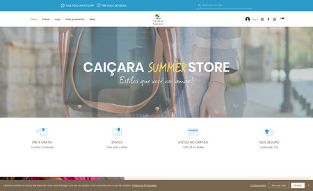 Caiçara Summer Store: Redesign e configuração de loja online