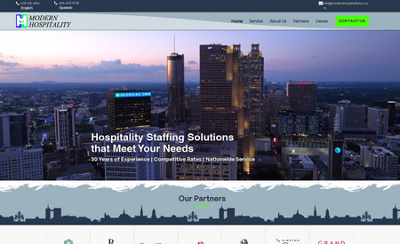 Modern Hospitality: In this project I design the website