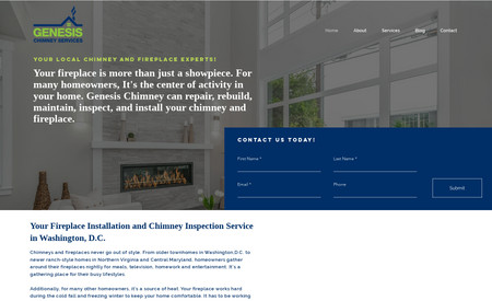 Genesis Chimney: Website development