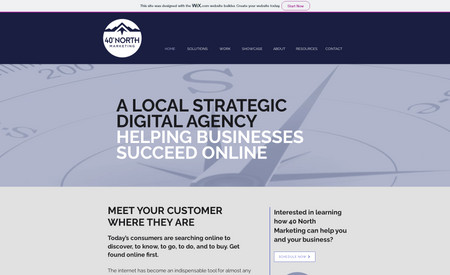 40 North Marketing: Basic website