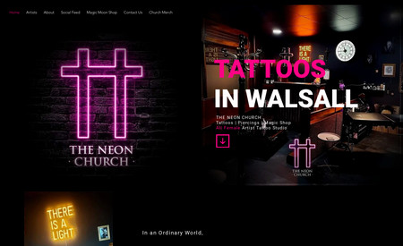 The Neon Church: The Neon Church tattoo studio
