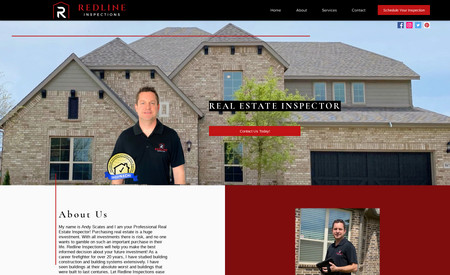 redlineinspections: Redline Home Inspections is exactly what it sounds like, a home inspection company. However, this one is special because it is a big more reactive that the standard site in it's design, and the owner is actually a full-time fireman who does this on the side.

We were able to suit his budget and create a site that he was excited to share!
