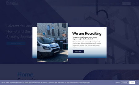 Rossells Security: Full Brand and Website re-design