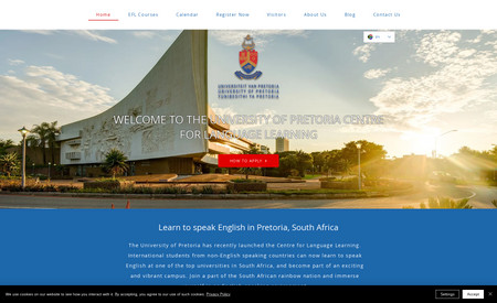 UP Language Centre: A successful website design for The University of Pretoria Centre for Language Learning! Achieving a high conversion rate is a significant accomplishment, indicating that the website effectively engages visitors and motivates them to take desired actions.

Here are some points to consider for your feedback:

Clear and Intuitive Navigation: Ensure that the website has a user-friendly navigation structure that allows visitors to easily find the information they need. Intuitive menus, clear labeling, and logical organization contribute to a positive user experience.
Engaging Design: A visually appealing design can captivate visitors and encourage them to explore further. Make sure the design elements align with the branding of the university and the purpose of the Centre for Language Learning. Consider using high-quality images, well-chosen typography, and a consistent color scheme throughout the website.
Relevant and Compelling Content: The content on the website should be informative, concise, and tailored to the target audience. Highlight the unique features and benefits of the language learning programs offered at the Centre. Include testimonials, success stories, and case studies to build credibility and trust.
Clear Call-to-Action: To optimize conversion rates, make sure your website has clear and prominent call-to-action buttons or links. These should guide visitors towards the desired actions, such as enrolling in language courses, requesting more information, or signing up for newsletters.
Mobile Responsiveness: With the increasing use of mobile devices, it is crucial to ensure that your website is fully responsive and provides a seamless experience across different screen sizes. Test the website on various devices and browsers to ensure compatibility.
Performance Optimization: A fast-loading website enhances the user experience and prevents visitors from leaving due to slow loading times. Optimize the website's performance by minimizing file sizes, leveraging caching techniques, and utilizing efficient coding practices.
Conversion Tracking and Analytics: Implement tracking mechanisms and analytics tools to measure and analyze the website's performance. This data can provide valuable insights into user behavior, conversion rates, and areas for improvement.
User Feedback and Testing: Regularly collect feedback from website visitors and conduct usability testing to identify any potential issues or areas for improvement. Feedback can be obtained through surveys, user testing sessions, or by monitoring user behavior using heatmaps and session recording tools.
By taking these points into account and continuously monitoring and improving the website's performance, you can further enhance the success of The University of Pretoria Centre for Language Learning's online presence.
