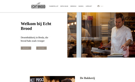 Echtbrood: Complete website + shop & design