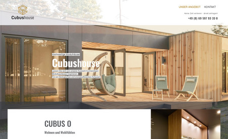 Cubushouse: Die Website eines Mehrfach-Kunden.
