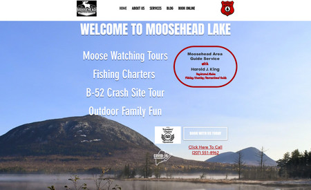 Moosehead Area Guide Service: We started with a redesign of the website then added our SEO program. The results from the site have been in increase of site views, increased bookings and increased revenue! 2021 has SOLD OUT for Online Bookings! Contact us for results!