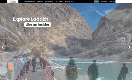 Altitude Adventure: A travel agency in Ladakh, India with clients from many countries worldwide. The website has dynamic tours and gallery pages. With a custom built dashboard, the admin can add, edit, update, delete tours and packages.