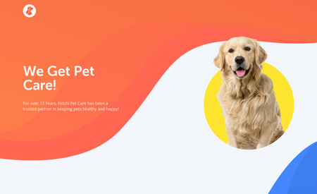 Pet Care Landing Page: Here's a modern, design-first landing page to attract customers to your service. Whether it's a cleaning business, a consulting agency, or a law firm, you need to stand out from our competition with a site that converts leads into business.
