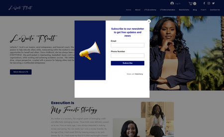 LaQuita T. Scott : We've helped Tampa Bay Real Estate professional Laquita T Scott with her digital branding.  She came to us with an idea for a simple website to showcase listings and other services. We came up with this for her.