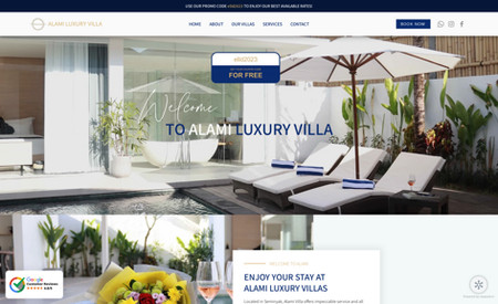 Alami Luxury Villa: Located in Seminyak, Alami Villa offers impeccable service and all essential facilities in the privacy of villa. They contacted me to redesign their website for something more modern and easy navigated.