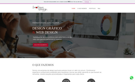 Brothers Design: Desenvolvimento web site