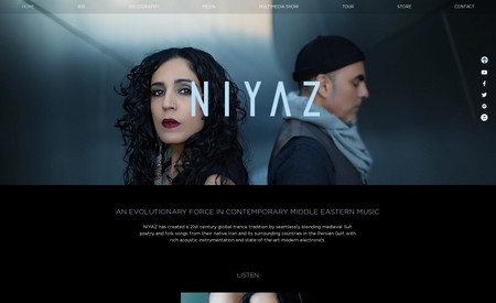 Niyaz Global Music: Website for international artists, Niyaz.