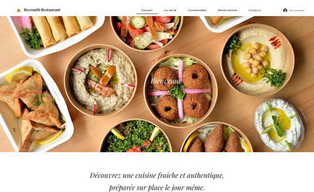Restaurant Beyrouth: création site web restaurant
