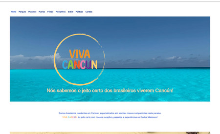 Site e SEO Viva Cancun Oficial: Site portifolio para empresa de Cancun + SEO