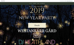 WG New Year Party We created a website for a Westankärr Estate Event...