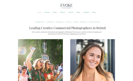 Evoke Pictures : Corporate & Headshot Photographers - We work together on SEO to get more organic traffic and more leads, recently landing Brewdog and Itsu from Organic results!