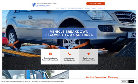 Pegasus Vehicle Recovery Services: Developed a website, search engine optimisation and Website GDPR Compliance tasks and created a Google My Business Listing. 