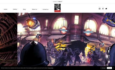Wild River Comics: Wild River Comics needed help honing their website and ensuring it looked great at all breakpoints. 