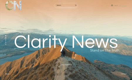 Clarity News: The Clarity News website is designed and curated by Clarity Vision Productions to highlight new music releases, news and inspirational articles for the site's viewers. The website has been viewed 450,000+ times over the past few months.