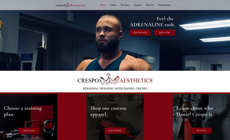 Crespo Aesthetics: Crespo Aesthetics is the brand of Personal Trainer Daniel Crespo and professional body builder.