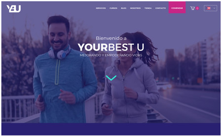 YourBest U: Sitio web de Coaching de Vida. Contiene área de reserva de eventos online con pago, blog, servicios, politica de privacidad, terminos y condiciones, entre otros.