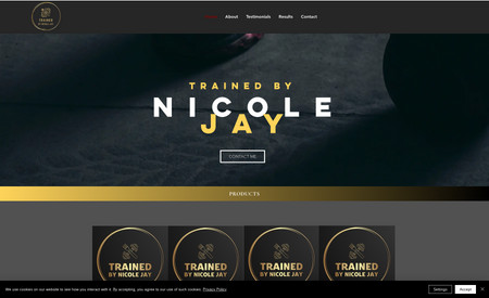 Trained by NicoleJay: Working through this website really helped Nicole to define what her offering was and how she wanted it to work.  Whilst looking like a simple site, there was a lot of work behind the scenes to get this perfect for her offering.