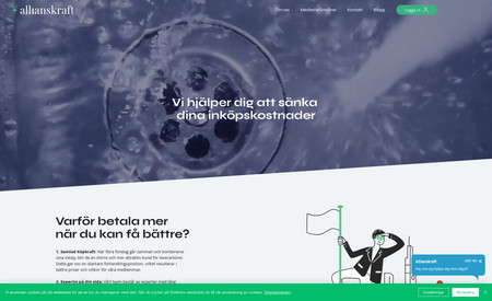 Allianskraft: Allianskraft Website Development

For Allianskraft, a pioneering purchasing organization for the cleaning industry in Sweden, our web development project aimed to create a digital platform that empowers businesses to unite their purchasing power. The website needed to communicate the core benefits of collective buying, expertise in negotiation, and the unique advantages of their proprietary online portal.

Design & Development:

We designed the Allianskraft website with a focus on user engagement and clear communication of their value proposition. The interface was crafted to be intuitive, allowing easy access to information about how collective purchasing works and the savings it can offer. We ensured that the website was responsive and accessible, catering to the diverse needs of Allianskraft's audience.

Content & Interaction:

The content strategy was developed to highlight Allianskraft's three main selling points: collective purchasing power, industry expertise, and a custom-developed portal for members. We integrated interactive elements to allow potential members to easily contact Allianskraft, sign up for a free trial, and understand the savings on offer.

Outcome:

The result is a streamlined, informative website that serves as a resource for companies looking to reduce their purchasing costs and benefit from Allianskraft's expertise. The website effectively communicates the message that "together, we are stronger," inviting businesses to join the Allianskraft community and enjoy the benefits of collective bargaining.