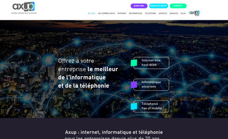 New Axup 2023: Création de la marque et de son design, création du site internet, optimisations du SEO (n°1 sur Nimes et Avignon), création des contenus posts de blog, animation des réseaux sociaux de la marque.