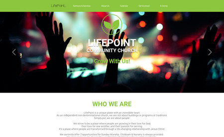 Lifepoint Deland: Website design for a church in Deland, Florida.