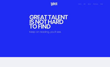 Talent Gurus: Designed and optimized a simple landing page. Updated the SEO through keyword research, data assessments, and optimizations.
