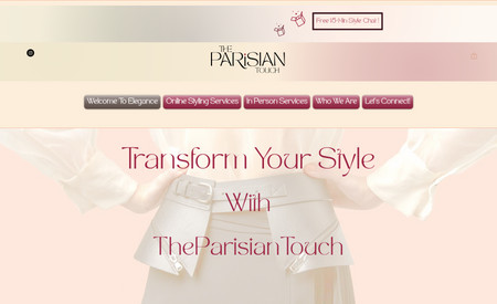 Adv Website - TheParisianTouch: Full Branding, Logo Design, Visual System, Webdesign, UI/UX, SEO
Installed Apps: Wix Bookings, Paid Plans