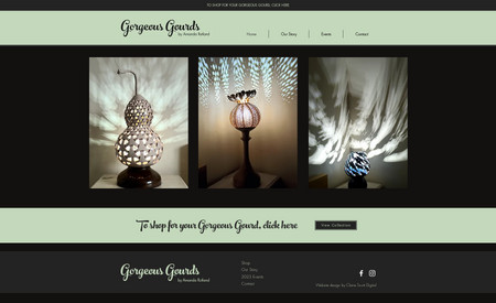 Gorgeous Gourds: I refreshed this site, transforming it from its original out-dated design to this, which has a more professional look and better navigation.